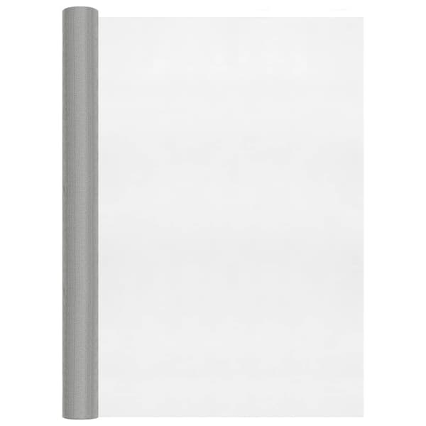 vidaXL rustfrit stålnet 80 x 2000 cm sølv
