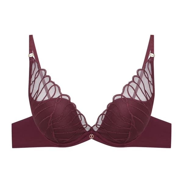 Olyvia Push-Up Bh - Mørkelilla 65F