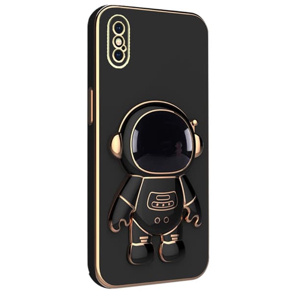 iPhone X / XS cover, Astronaut, Sort