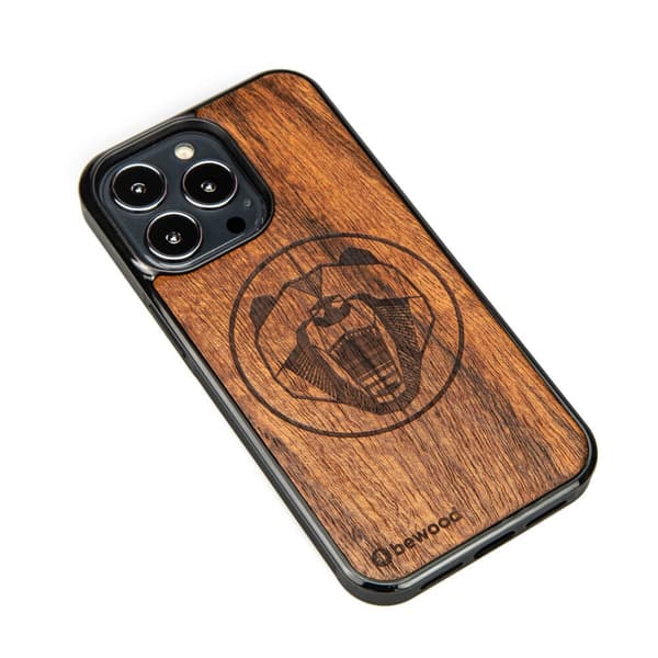 Træcover til iPhone 13 Pro MERBAU BJØRN