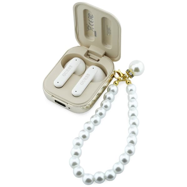 TWS Guess Pearl Strap-hörlurar beige