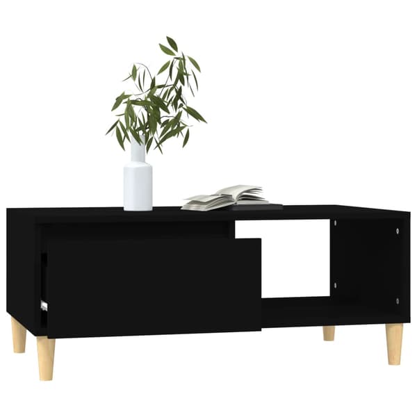 vidaXL sofabord, sort, 90x50x36,5 cm, træbaseret materiale