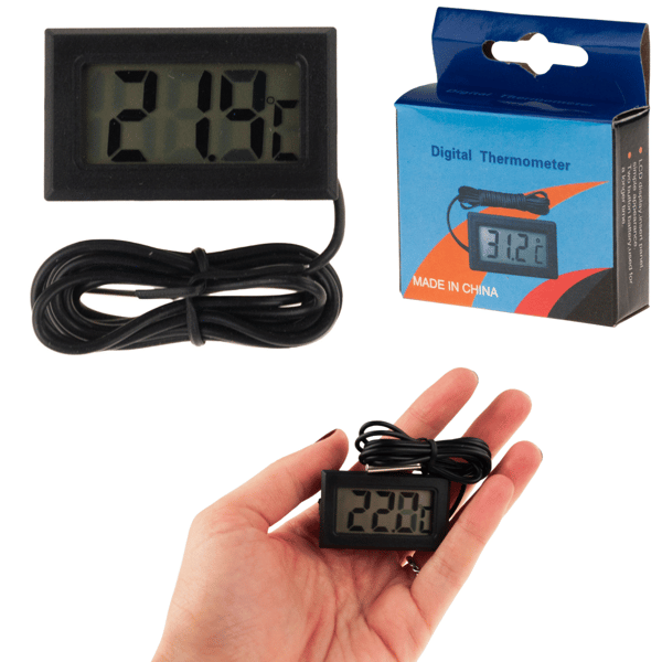 AF23 LCD ELEKTRONISK TERMOMETER MED AKVARIUMSONDE