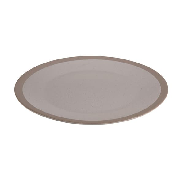 Beige mattallrik i lera 26,5 cm