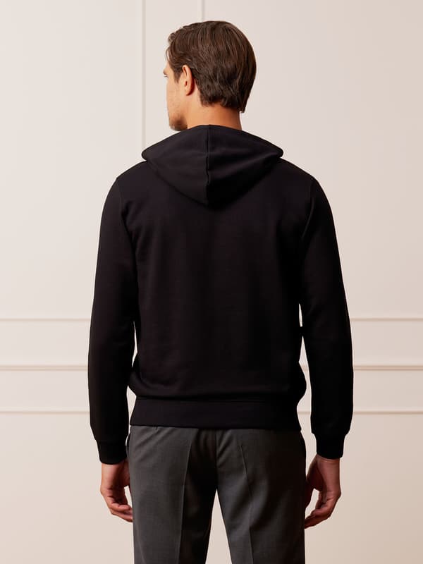 SORT MÆLKESWEATSHIRT L