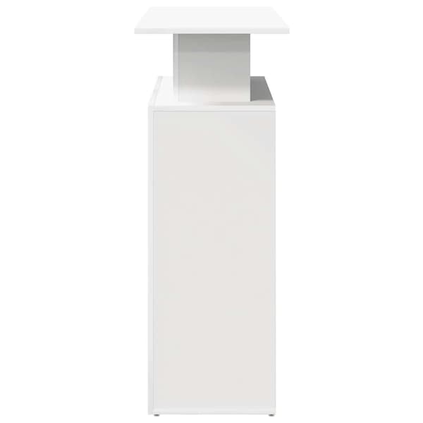 vidaXL Receptionsdisk vit 100x40x104 cm limmad trä