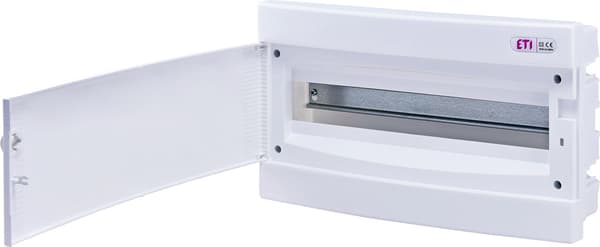 Infälld fördelningscentral 18 moduler IP40 vit dörr ECM18PO-s