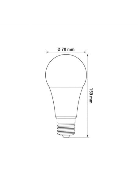 LED-pære ORO-ATOS-E27-A70-19W-DW, 4000K.