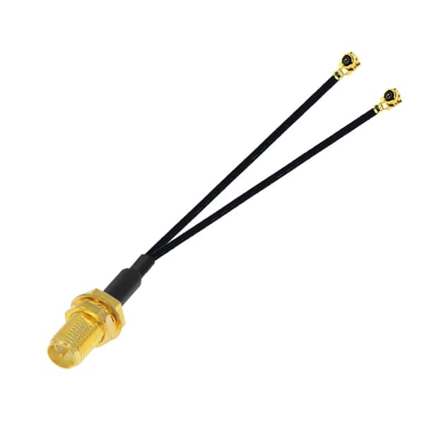 Pigtail TYPE Y 2 x UFL / SMA-RP-fatning RF1.13 25cm