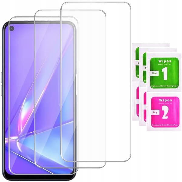3x Härdat glas för Oppo A72-skärm 9H | 3-pack