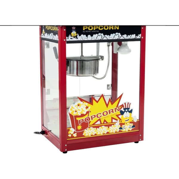 Baaripopcorn-kone mustalla päällä