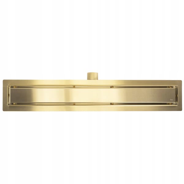 Neox borstad guld lång linjär duschbrunn 70 cm