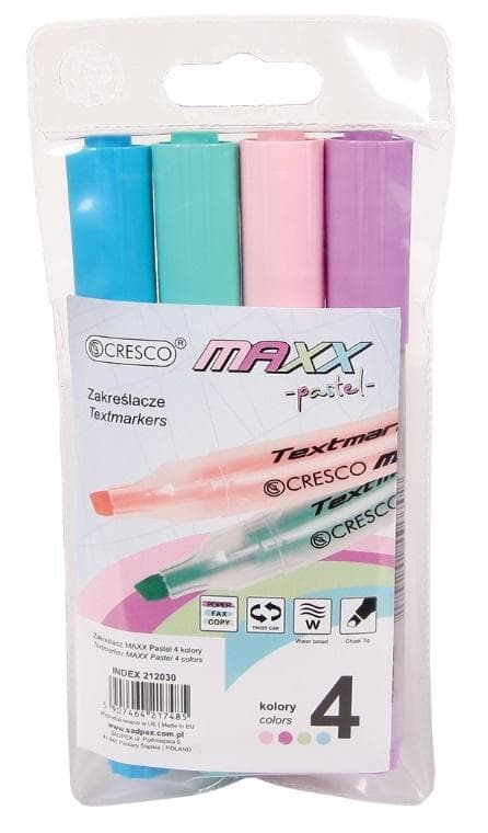 MAXX Pastelmarker 4 farver