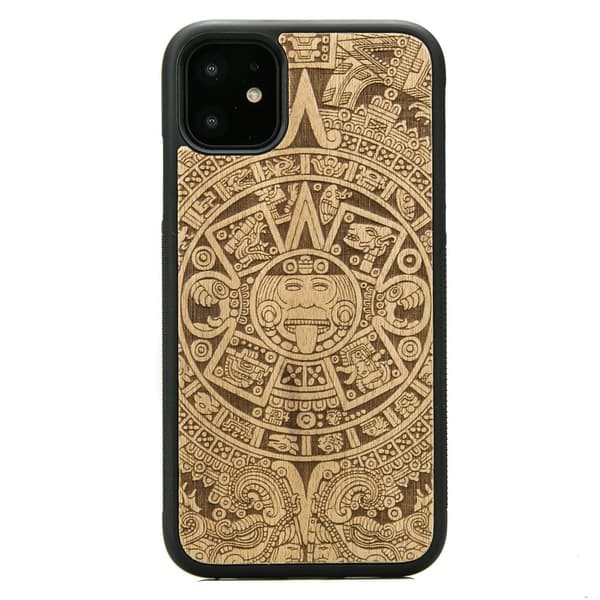 Træetui til iPhone 11 AZTEC KALENDER ANIEGRE