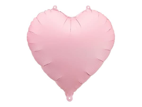 Hjertefolieballon 45 cm lyserød