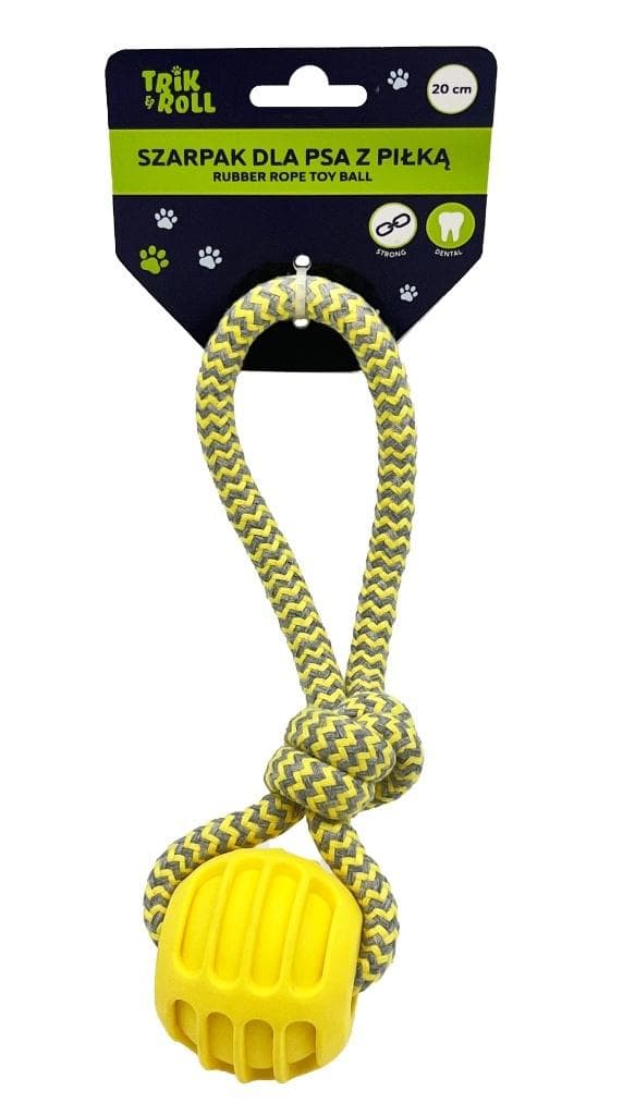Hundetræk med bold 20 cm