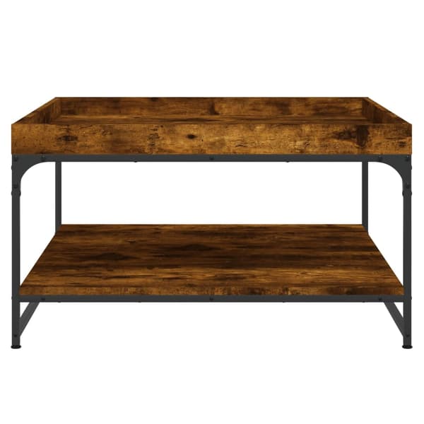 vidaXL sofabord røget eg 80x80x45 cm