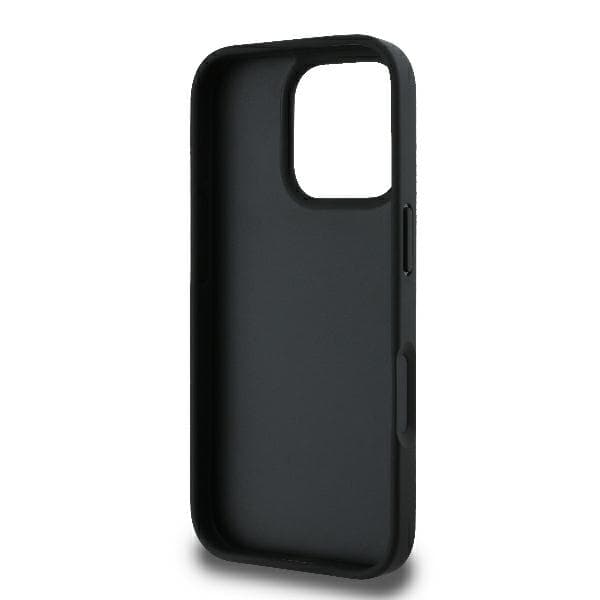 Karl Lagerfeld Monogram Karl&Chaoupette Head Pin-etui til iPhone 16 Pro, Sort