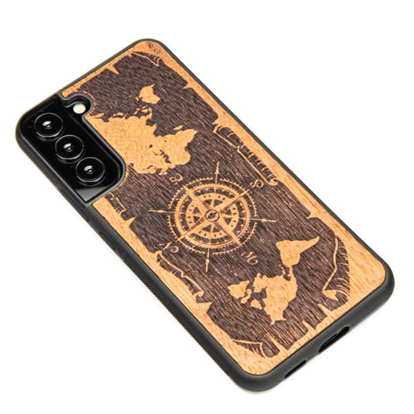 Træcover til Samsung Galaxy S22 Plus WIND ROSE MERBAU