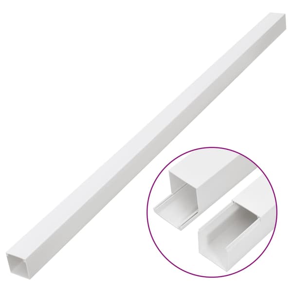 vidaXL Elrör, 50x25 mm, 30 m, PVC