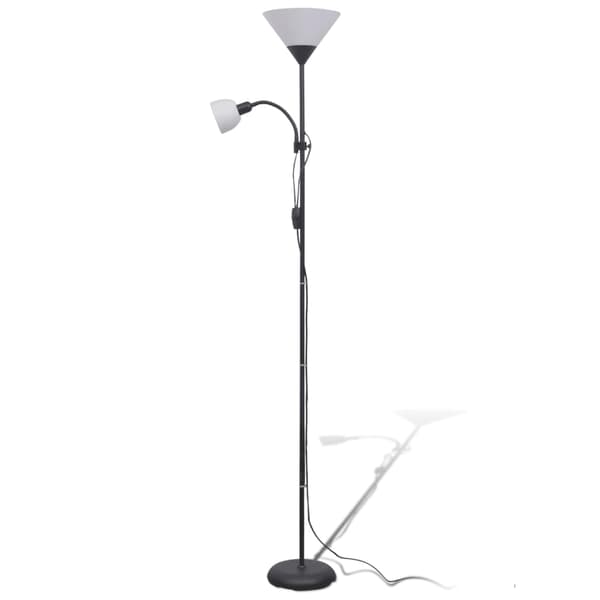vidaXL gulvlampe, sort
