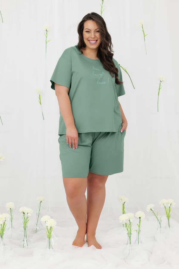 Dampyjamas, kortärmade, korta byxor Ksara M