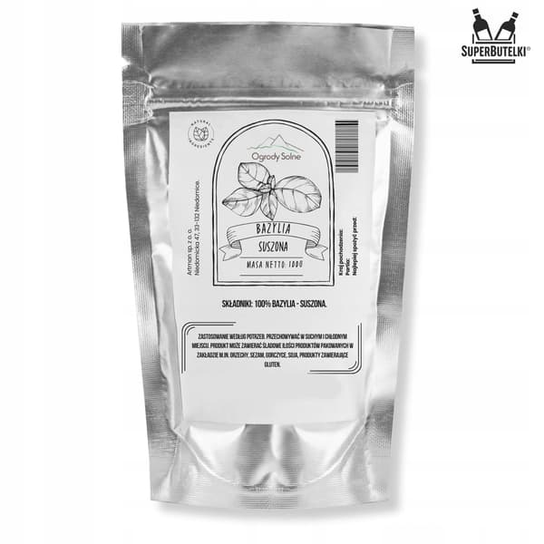 Aromatisk torkad basilikakrydda - 100g