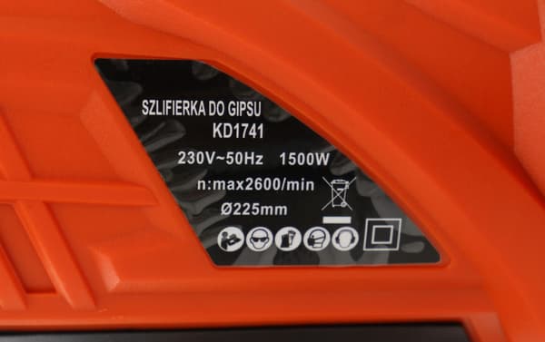 Gipsvægssliber 1500W LED KD1741
