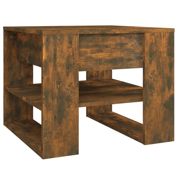 vidaXL sofabord røget eg 55,5x55x45 cm