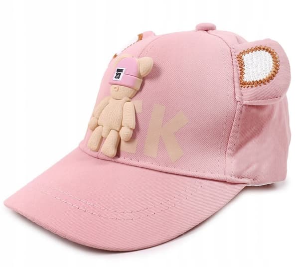 YO! 3D Lyserød Bamse Baseballkasket 50/54