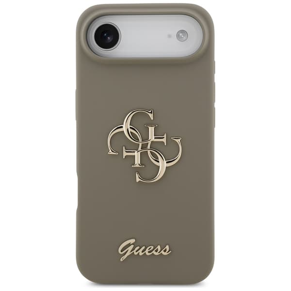 Guess Silikone Stort 4G Script Etui til iPhone Air Brun