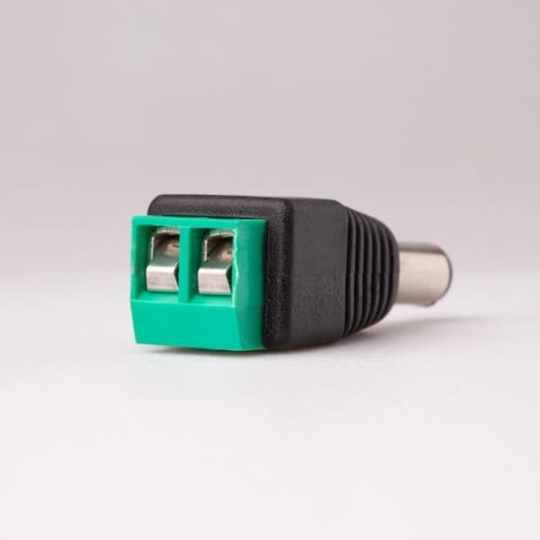 DC 2.1/5.5 stik med lynstik til Ecolight Mono LED-strimler