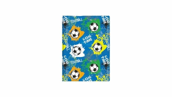 A6 notesbog med fodboldgitter