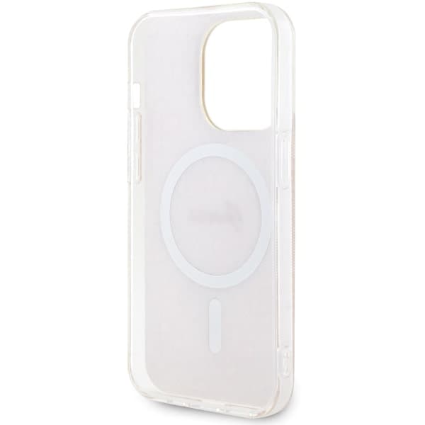 Guess IML 4G MagSafe-etui til iPhone 14 Pro, lyserød