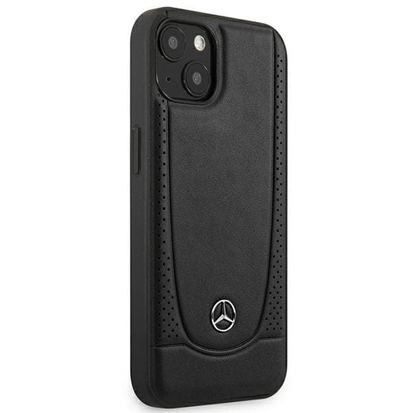 Mercedes Urban Line Læderetui til iPhone 14 Plus, Sort