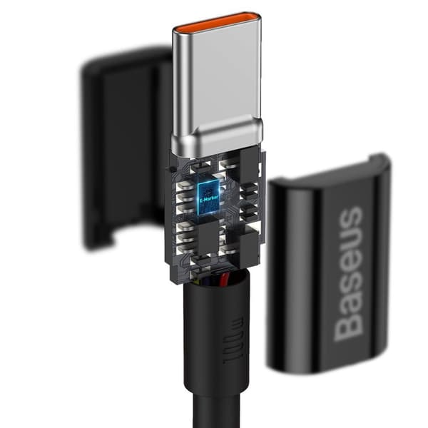 Superior USB-C Kabel - USB-C Hurtigopladning 100W 5A 2m - Sort