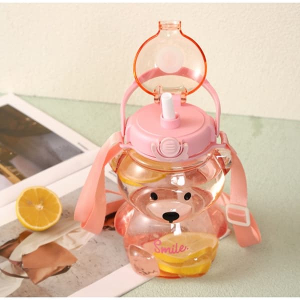 Vesipullo kahvalla SWEET BEAR VIOLET 1000 ML BD26