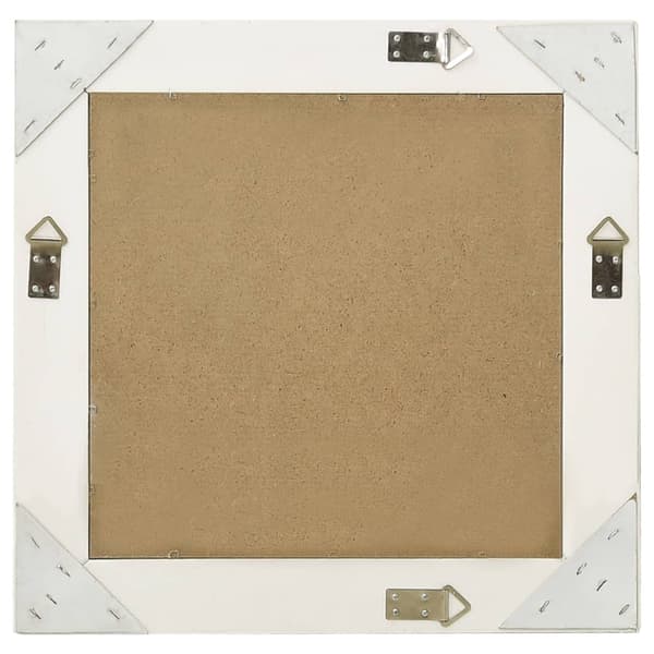 vidaXL Barock väggspegel 50x50 cm vit
