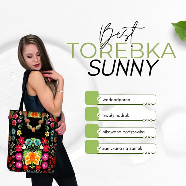 SUNNY lærredstaske - Puebla