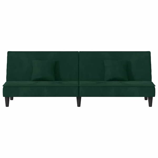 vidaXL Bäddsoffa mörkgrön sammet