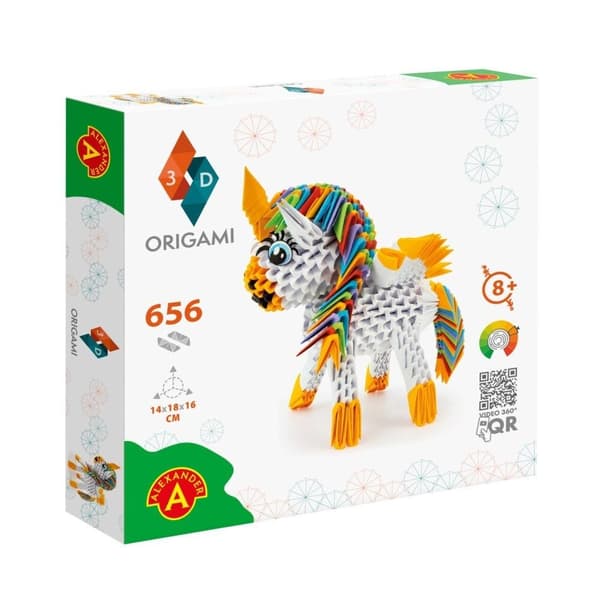 Origami 3D - Enhjørning ALEX
