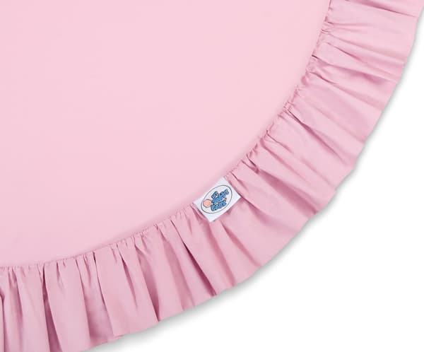 Legemåtte med flæser - pink