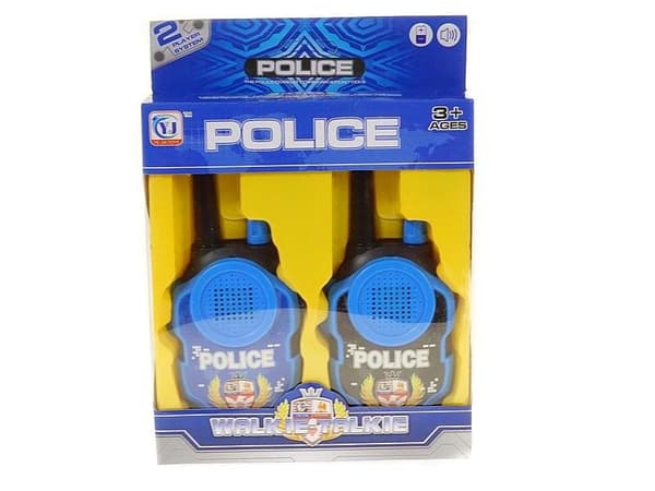 Batteridriven polis walkie-talkie