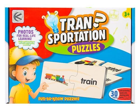 Pædagogisk puslespil - transport