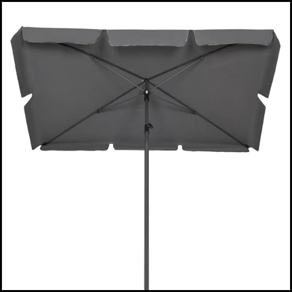 GRAFIT BALKONPARASOL 200X130CM REKTANGULÆR ARMOR HAVETERRASSE