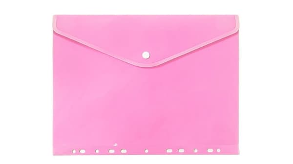 A4 PP-kuvertmapp, hängande, pastellrosa