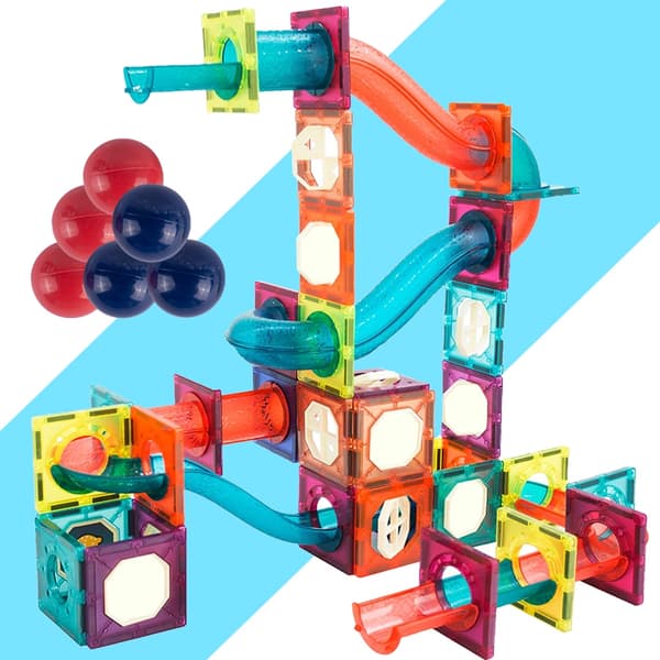 Magnetiska byggklossar 3D-lysande spår