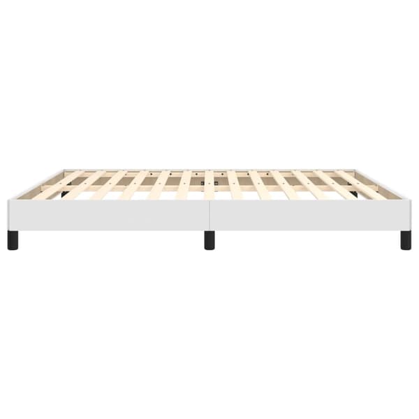 vidaXL Sängram vit 180x200 cm konstläder