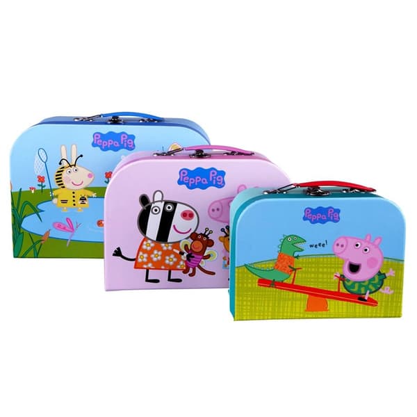 3 Peppa Pig -matkalaukun setti