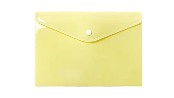 Mappekuvert A5 PP pastelgul